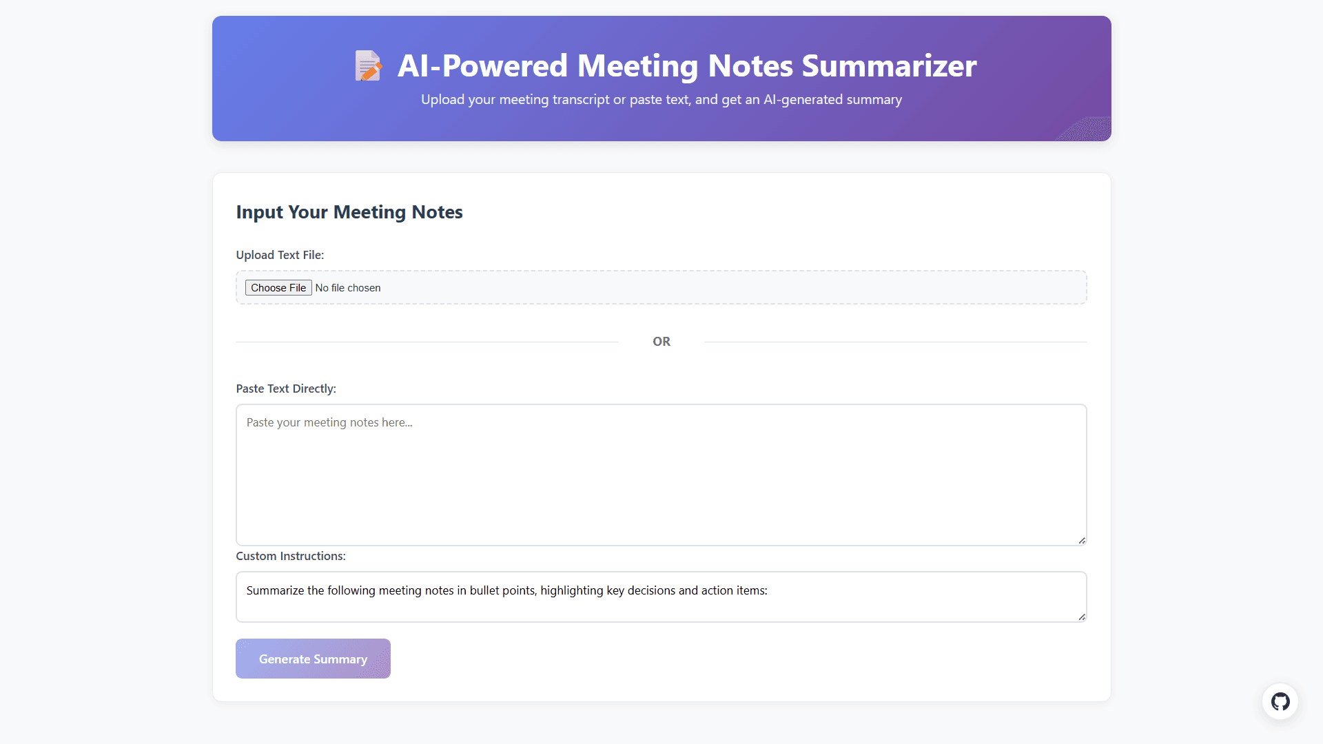 Sumnote.ai screenshot
