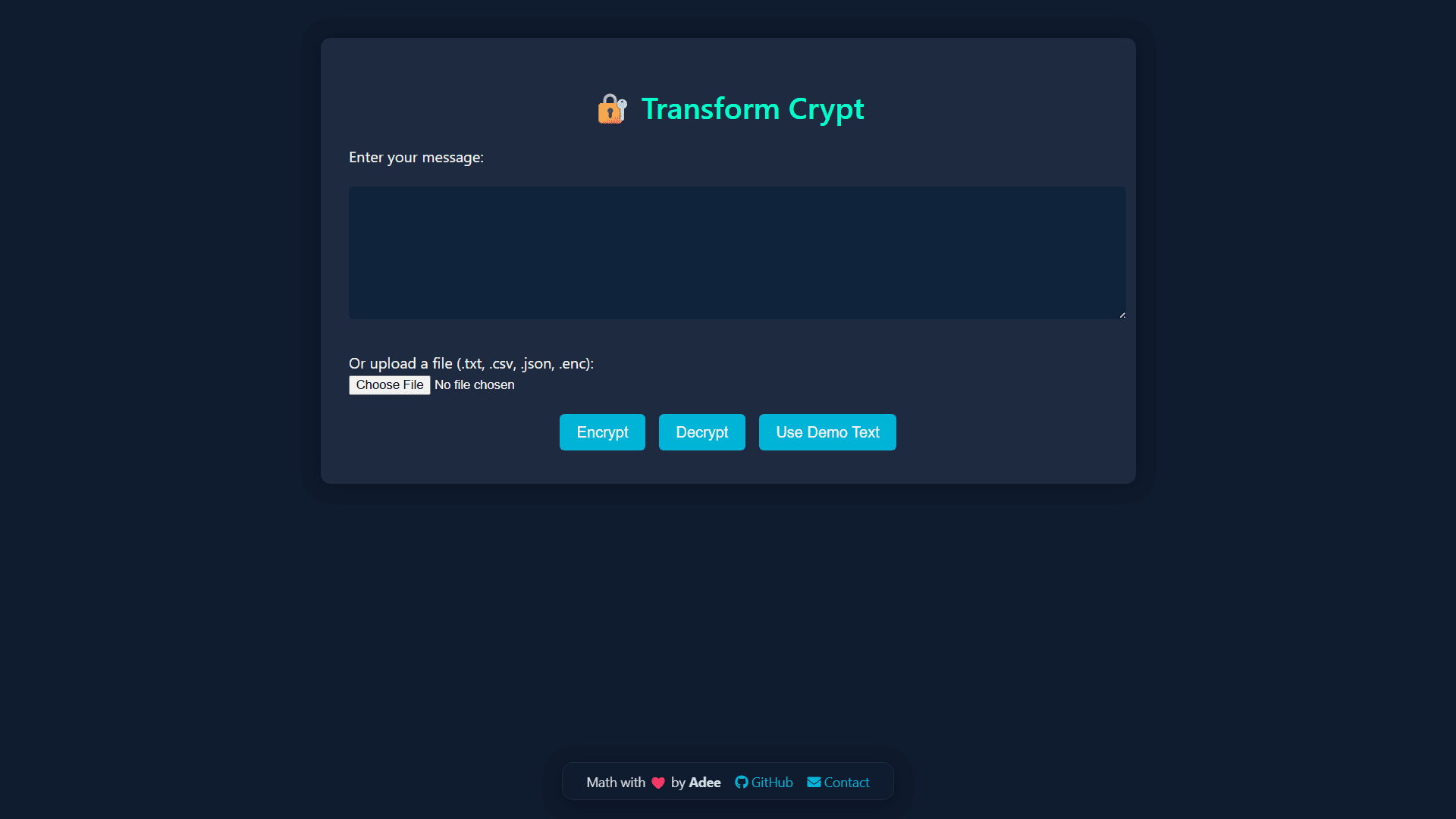 Transform Crypt screenshot
