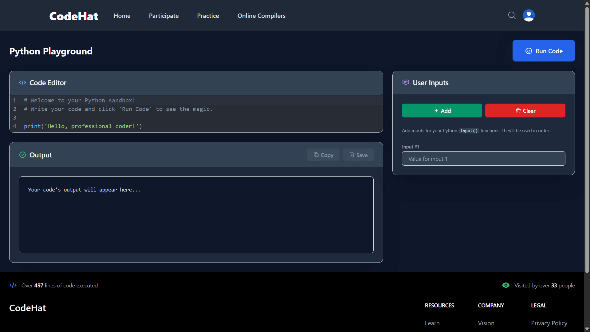 CodeHat screenshot